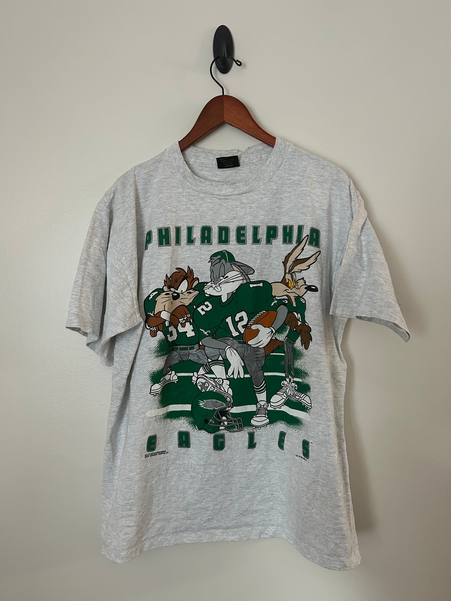 Vintage Looney Tunes Philadelphia Eagles T-Shirt - XL