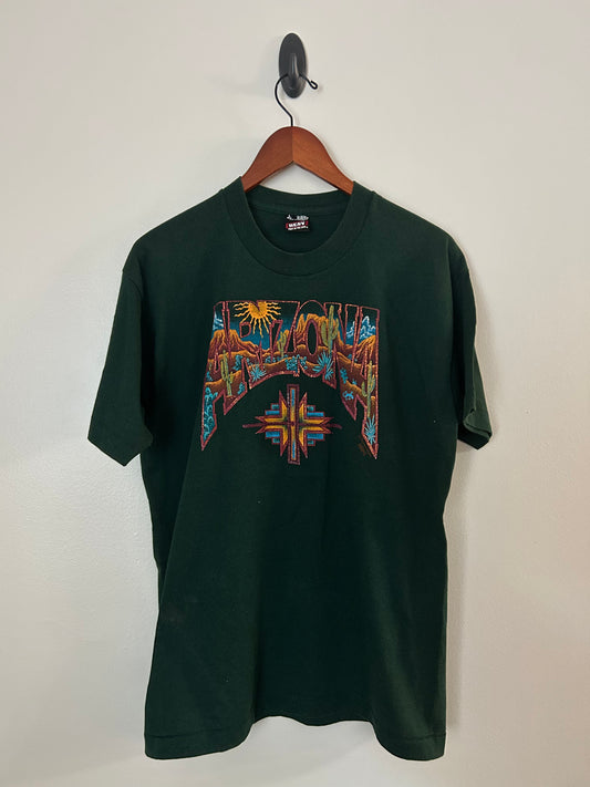 Vintage Arizona Metallic Print T-Shirt - L