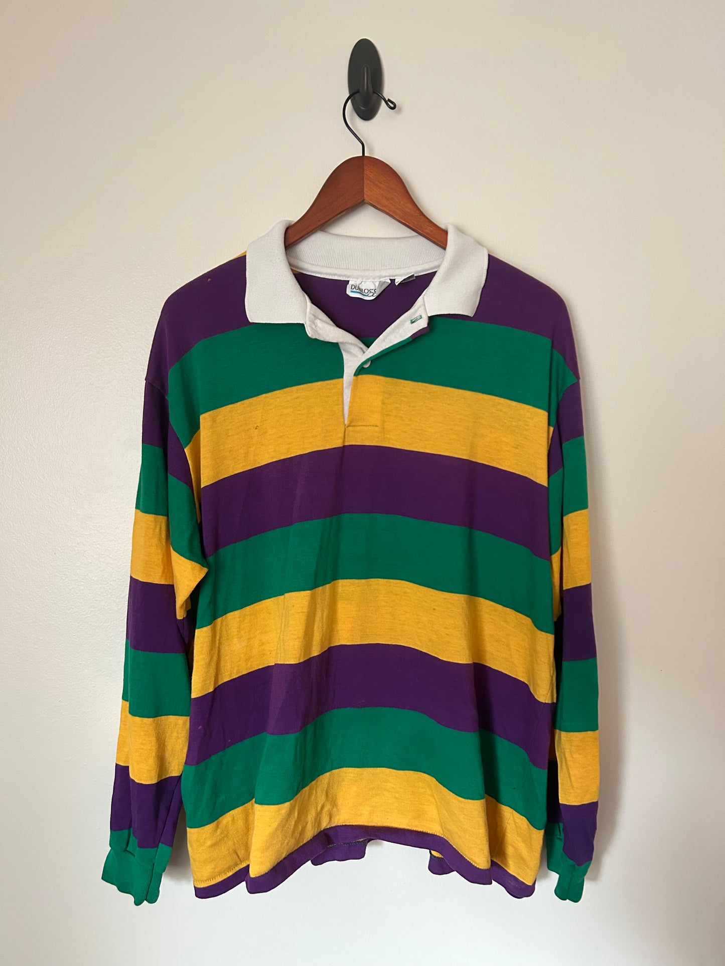 Mardi Gras Rugby Shirt - XL