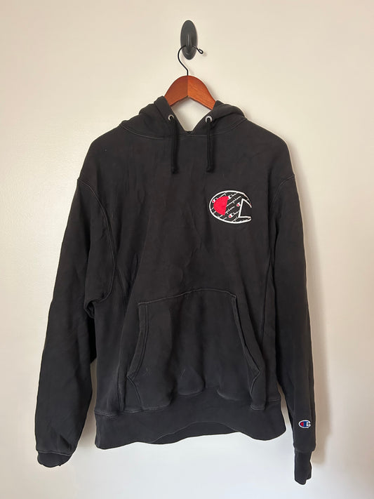 Black Champion Hoodie - M