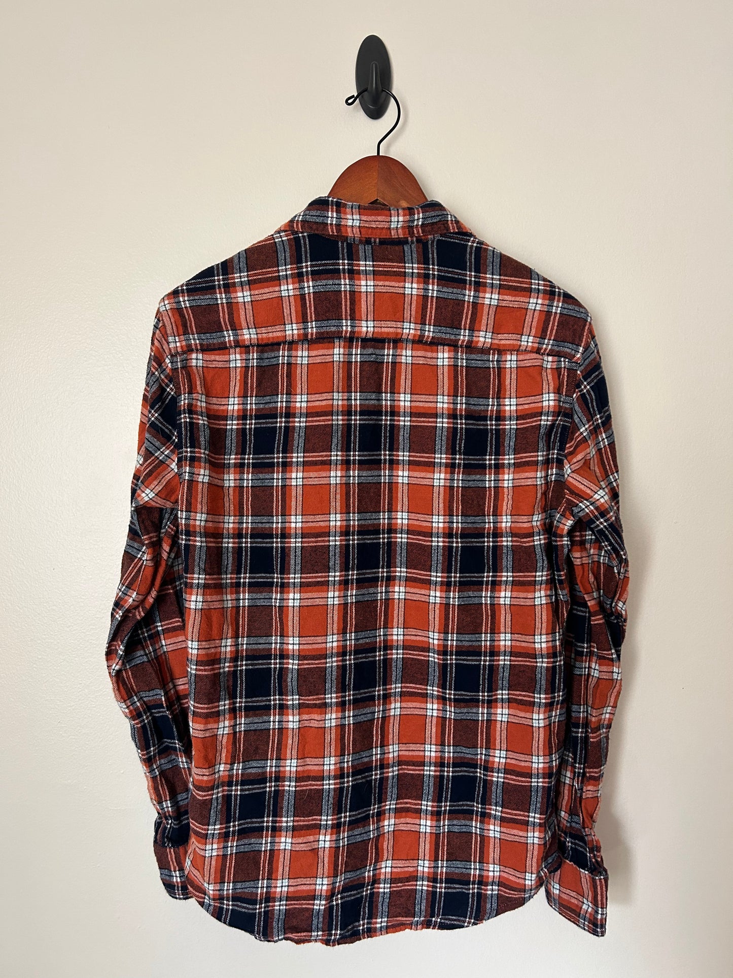 Orange and Blue Flannel - S