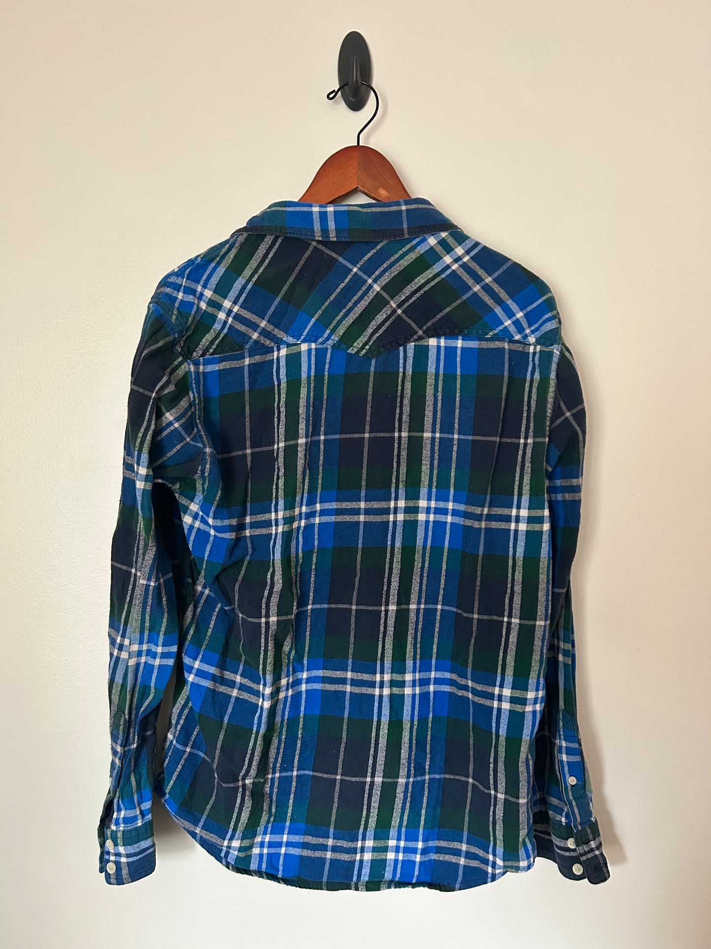 Blue and Black Flannel - M