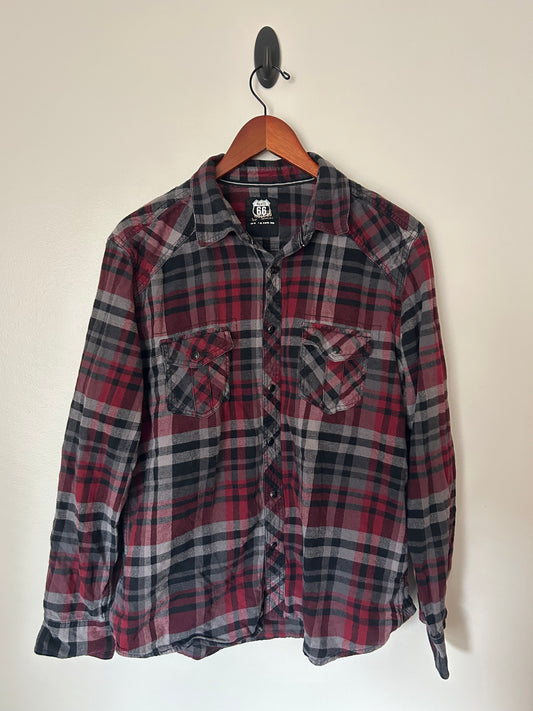 Red and Grey Flannel - S