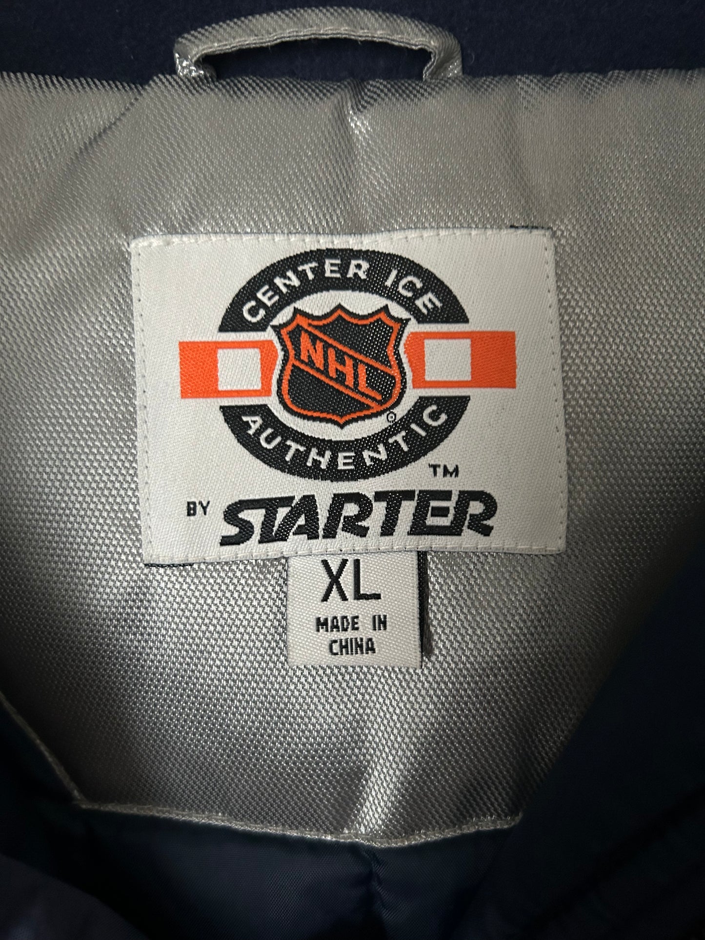 Starter x NHL Center Ice Authentic Nashville Predators Puffer Jacket - XL