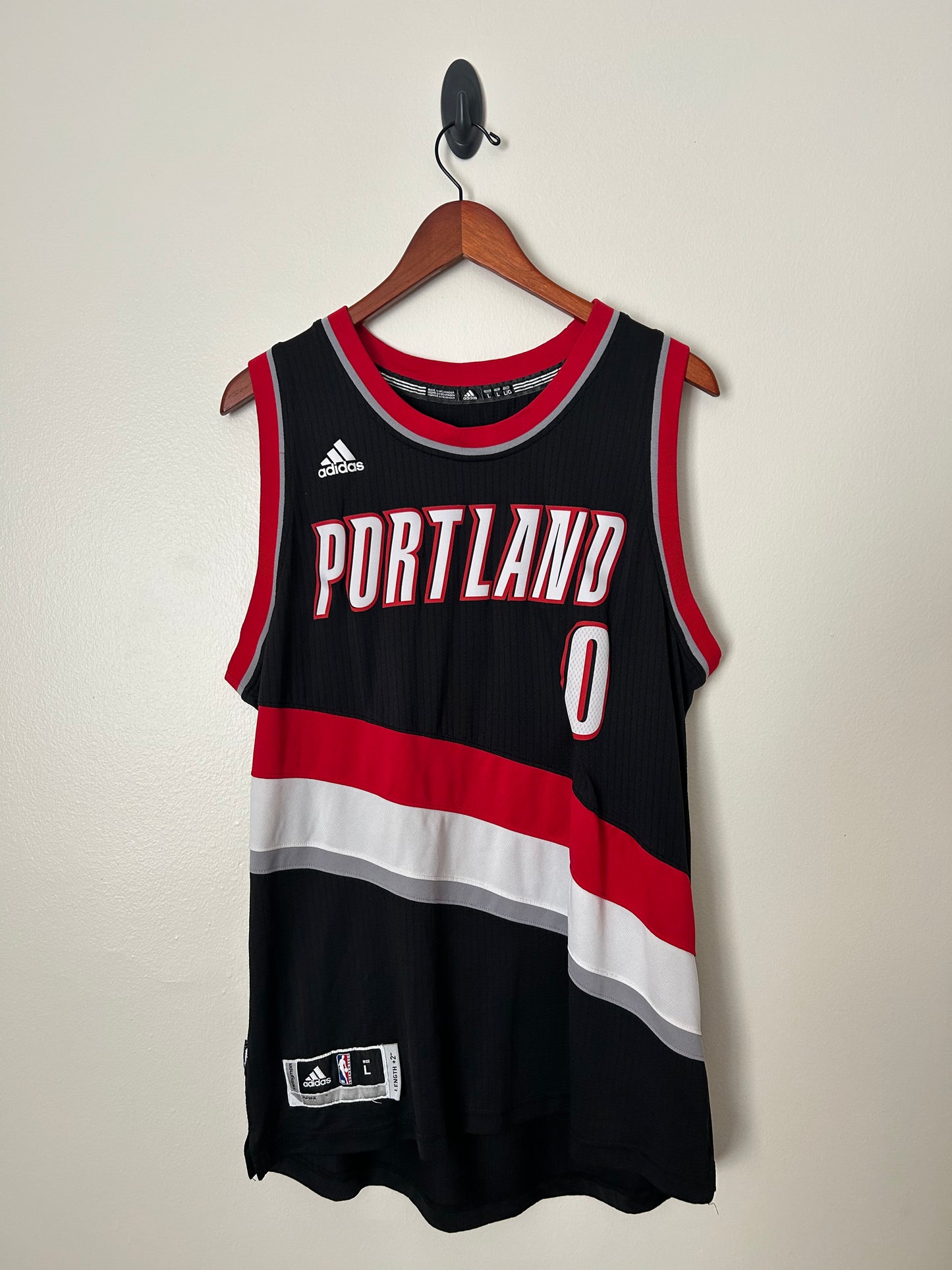 Adidas Damian Lillard Portland Trailblazers Jersey - L