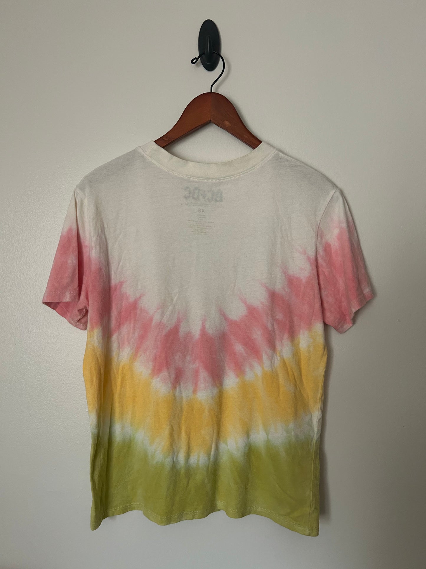 AC/DC HIghway to Hell Tour '79 Civic Arena, Oakland Tie-dye T-Shirt - XS