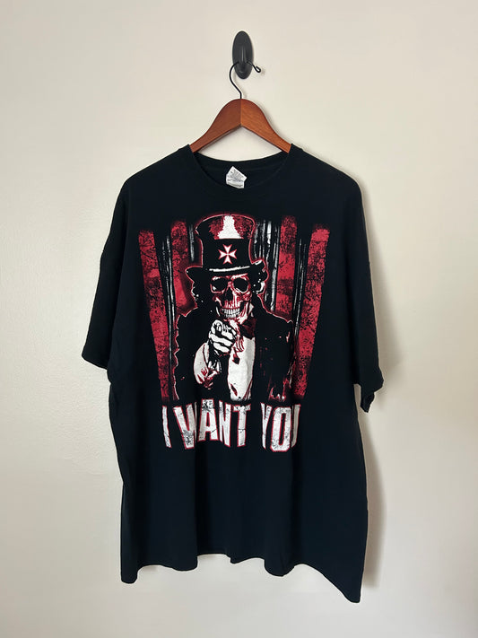 I Want You For Crimson Army Uncle Sam Devil T-Shirt - XXL